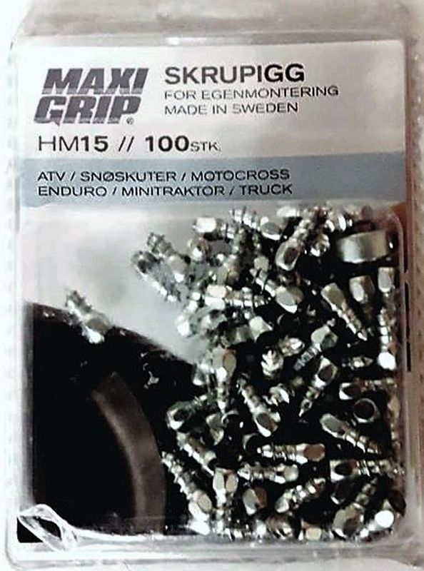 Skrupigger Maxi grep 15 mm karbid 100 stk.