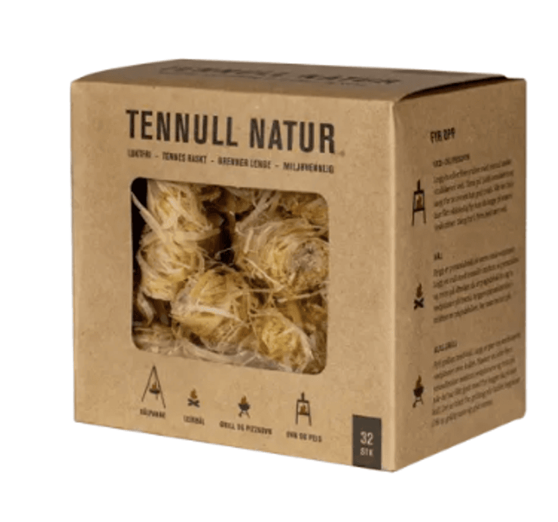 Tennull Natur Laget av av trefiber og naturlig voks.