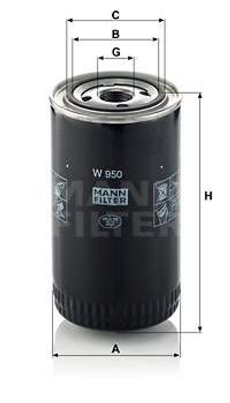 Oljefilter Mf 4650/ 4545
