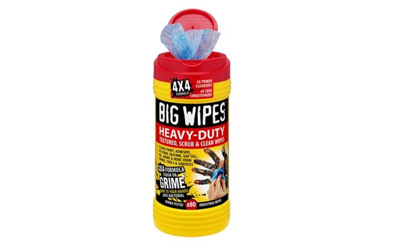 WIPES ANTIBAC rød, Heavy Duty 4X4, 80 tørk