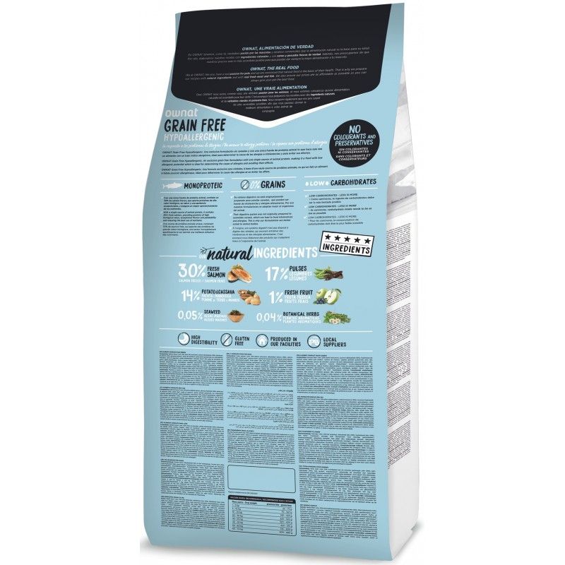 Ownat Grainfree Hypo Adult Laks 3kg