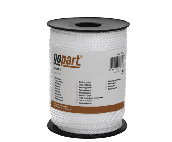 Hovedbilde  Gopart Nylonkoord Polyamid 3mm x 100m – ...
