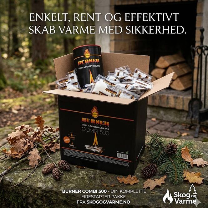 Hovedbilde Burner Tennposer – 500 stk. Combi-pakke