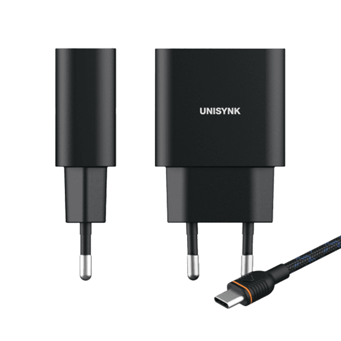 Hovedbilde Unisynk USB-C lader 2m 220V 20W + kabel
