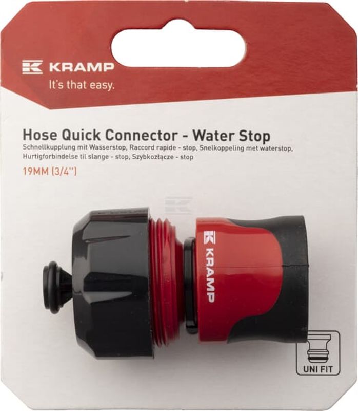Hurtigkobling til slange – stopp 3/4''