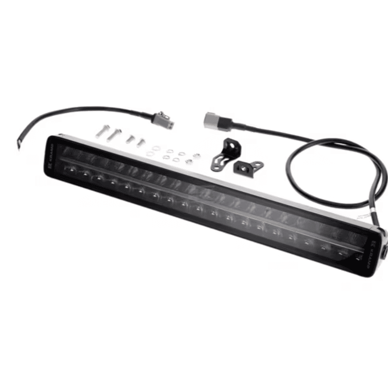 LED bar, 200W, 16800 lm, rektangulær, 12/24V, hvit/oransje, 561x70x67 mm Deutsch-plugg, Combo, rett, 40 LED-lys, E-BOOST