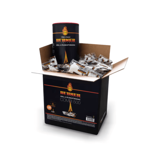 Hovedbilde Burner Tennposer – 500 stk. Combi-pakke