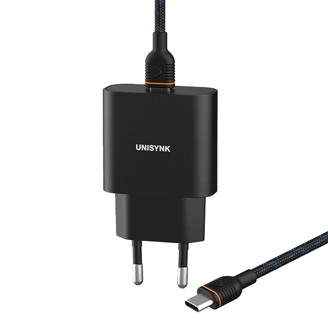 Hovedbilde Unisynk USB-C lader 2m 220V 20W + kabel